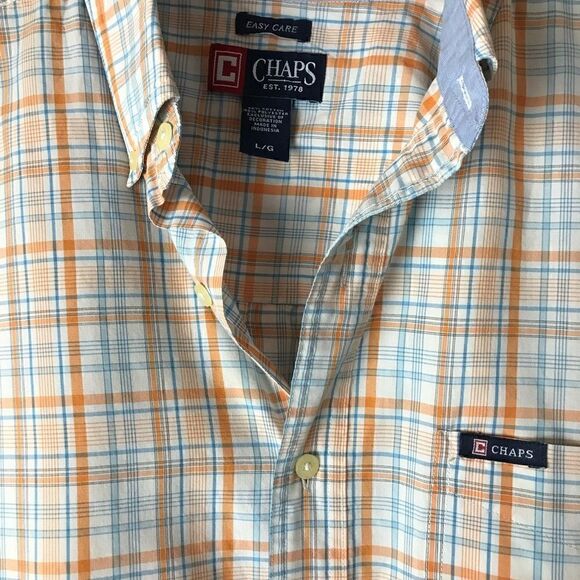 Chaps Easy Cate Casual Button Down Large - Picture 4 of 5